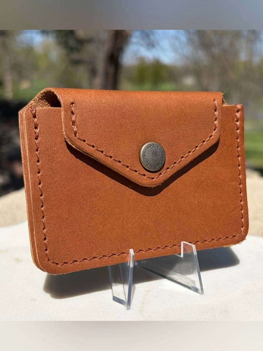 Love Bug Wallet Portland Leather Goods Biscotti Full-Grain Leather NWOT